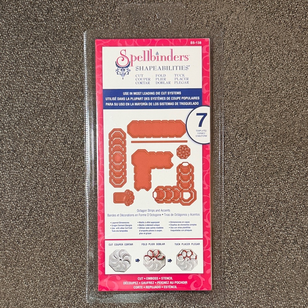Spellbinders Shapeabilities Octagon Strips & Accents S5-138 NWT